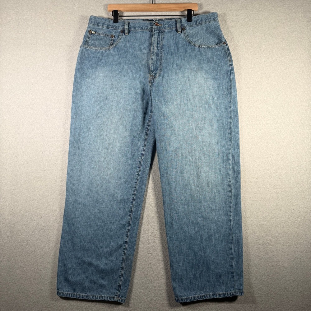 Ecko Unltd Denim Foundry Mens 40x32 Blue Loose Fit Baggy Streetwear Jeans